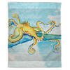 Betsy Drake Gold Octopus Outdoor Wall Hanging 24x30 Main image