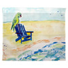 Betsy Drake Parrot & Chair Outdoor Wall Hanging 24x30 Main image