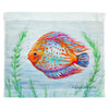Betsy Drake Orange Fish Outdoor Wall Hanging 24x30 Main image