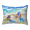 Betsy Drake Playing in Sand Small Indoor/Outdoor Pillow 11x14 Main image