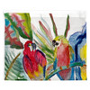 Betsy Drake Parrot Family Outdoor Wall Hanging 24x30 Main image
