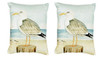 Pair of Betsy Drake Dick’s Seagull No Cord Pillows 16 Inch X 20 Inch Main image