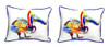 Pair of Betsy Drake Heathcliff Pelican Small Pillows 11 Inch X 14 Inch Main image