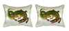 Pair of Betsy Drake Alligator Small Pillows 11 Inch X 14 Inch Main image