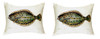 Pair of Betsy Drake Flounder No Cord Pillows 15 Inch X 22 Inch Main image