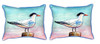Pair of Betsy Drake Royal Tern Small Pillows 11 Inch X 14 Inch Main image