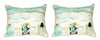 Pair of Betsy Drake Bottoms Up Again Small Indoor/Outdoor Pillows Main image