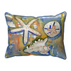 Betsy Drake Beach Treasures Small Indoor/Outdoor Pillow 11x14 Main image