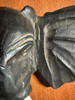 Hand Carved 12 Inch Black Elephant Head Wooden Wall Hanging Décor Image of main defect