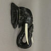 Hand Carved 12 Inch Black Elephant Head Wooden Wall Hanging Décor Additional Image 6