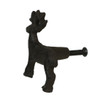 Set of 5 Rustic Brown Cast Iron Deer Drawer Pulls Home Décor 2 Inches Long Additional image