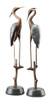 Wetlands Heron Pair of Brass Statues Main image