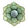 Seafoam Green Capiz Shell Blooming Lotus Flower Blossom Tealight Candle Holder Additional image