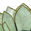 Seafoam Green Capiz Shell Blooming Lotus Flower Blossom Tealight Candle Holder Additional image