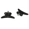 Set of 3 Matte Black Cast Iron Boat Cleat Drawer Pulls: 2.5 Inches Long Additional image