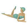 Retro Bathing Beauty Beach Girl Posing In Sage Green Polka Dot Swimsuit Figurine Additional image