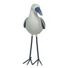 9 In Blue & White Wood Mosaic Seagull Sculpture Home Garden Decor Coastal Statue Additional image