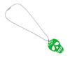 Green Enamel Sugar Skull Necklace DOD Additional image