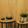 Blown Molten Glass and Carved Wood Hands Decorative Bowl Lifestyle image 4