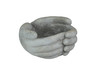 5.75-Inch Diameter Concrete Helping Hands Mini Planter and Candle Holder Main image