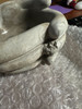 5.75-Inch Diameter Concrete Helping Hands Mini Planter and Candle Holder Image of main defect