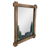 26-Inch High Black Bears Wood and Metal Forest-Inspired Decorative Wall Mirror Additional image