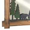 26-Inch High Black Bears Wood and Metal Forest-Inspired Decorative Wall Mirror Additional image