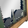 26-Inch High Black Bears Wood and Metal Forest-Inspired Decorative Wall Mirror Additional image