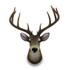 12 Point Buck Deer Head Bust Wall Hanging Lodge Decor Trophy Mount 23.5 Inches Additional image