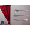 Extra Large Galvanized Metal Fork Spoon Knife Farmhouse Kitchen Wall Hanging Set Additional Image 7