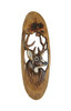 Natural Wood Hand Carved Deer Plaque Cabin Wall Art Lodge Home Decor Sculpture Main image
