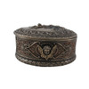 Ornate Bronze St. Michael Bas Relief Oval Trinket Box Additional image