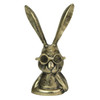 Whimsical Gold Bunny Statue – 10.25" Cast Aluminum, Elegant Home Decor Main image