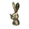 Whimsical Gold Bunny Statue – 10.25" Cast Aluminum, Elegant Home Decor Additional image