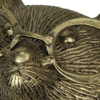 Gold Mouse Head Wall Hanging with Spectacles – Quirky Cast Aluminum Wall Decor Additional image
