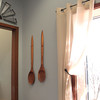 Oversized Hand-Carved Wooden Fork and Spoon Wall Decor Set 35.5" High Additional Image 6