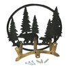 Black Bear Forest Cast Iron Garden Hose Holder - 11" Wildlife Wall Decor Additional image