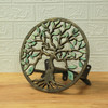 Cast Iron Tree of Life Garden Hose Hanger - 12" - Green/Bronze Finish Lifestyle image 1