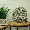Cast Iron Tree of Life Garden Hose Hanger - 12" - Green/Bronze Finish Lifestyle image 2