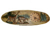 Deer Family Hand Crafted Intarsia Wood Art Wall Clock 13 X 32 X 3 Inches Main image