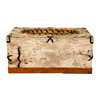 Rectangular Birch Bark Style Wood Tissue Box Cover Rustic Tan Decor Additional image