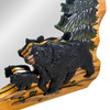 Rustic Bear Wood Wall Mirror Lodge Cabin Wildlife Brown Hanging Decor Additional image