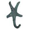 Set of 3 Cast Iron Nautical Starfish Decorative Wall Hooks Hangers 4 Inches Additional image