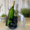 Black Bear Wine Bottle Holder Resin Decor, Rustic Cabin Gift & Tabletop Accent Lifestyle image 5