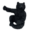 Black Bear Wine Bottle Holder Resin Decor, Rustic Cabin Gift & Tabletop Accent Main image