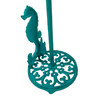 Seahorse Cast Iron Paper Towel Holder - Elegant 13” Tall Nautical Style Decor Additional image