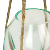 Hanging Molten Glass Vase with Jute Rope - 20.25 Inches High Additional image