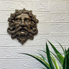 Cast Iron Green Man Wall Décor - Bronze Finish - 9.75 inches Tall - Easy to Hang Lifestyle image 1