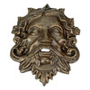 Cast Iron Green Man Wall Décor - Bronze Finish - 9.75 inches Tall - Easy to Hang Main image