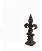 Brown Cast Iron Fleur de Lis Home Decor Accent Main image